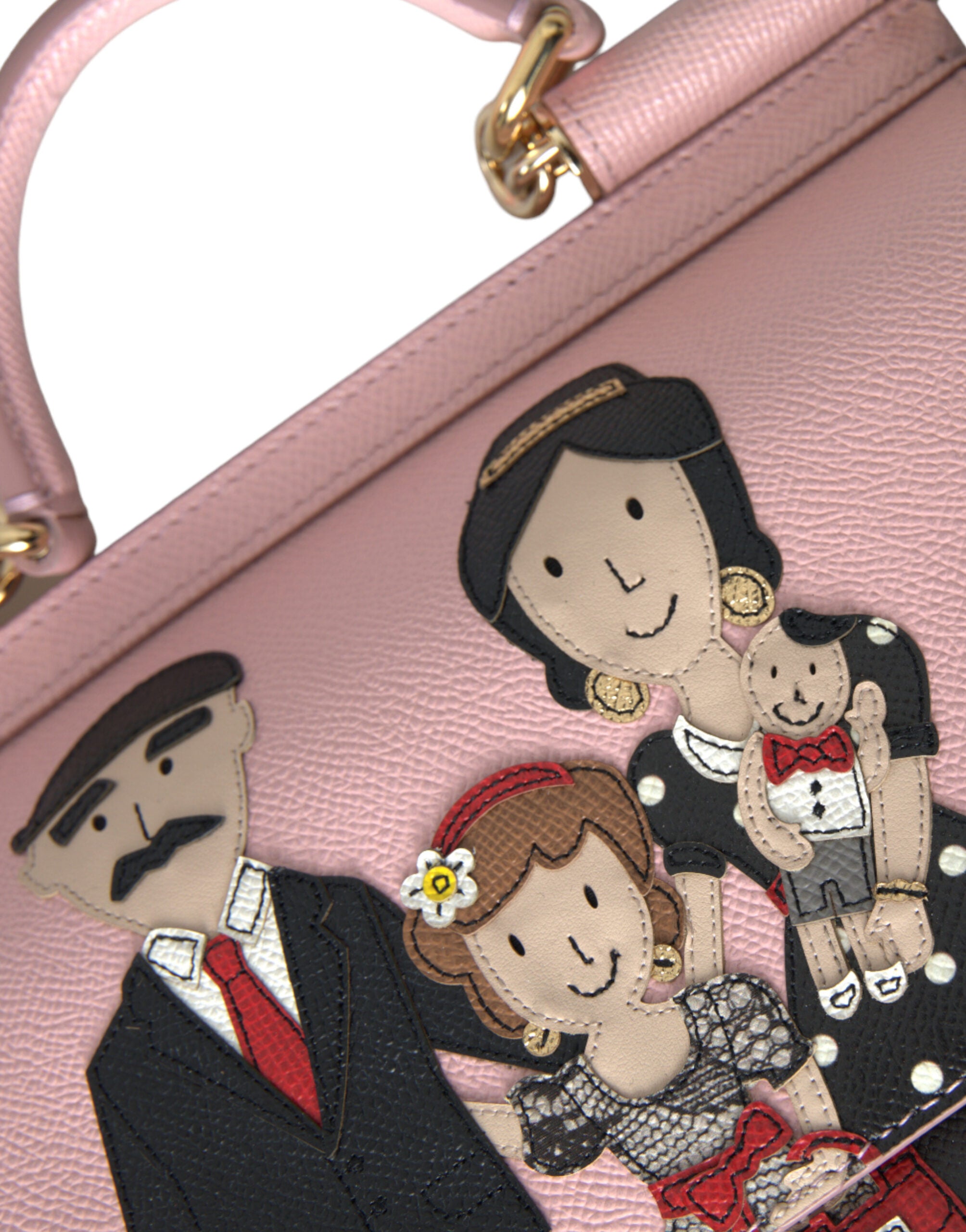 Dolce & Gabbana Chic pink Sicily leather shoulder bag